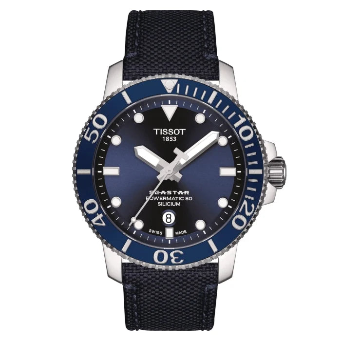 Tissot Seastar 1000 Powermatic 80 Silicium T1204071704101 Erkek Kol Saati T120.407.17.041.01