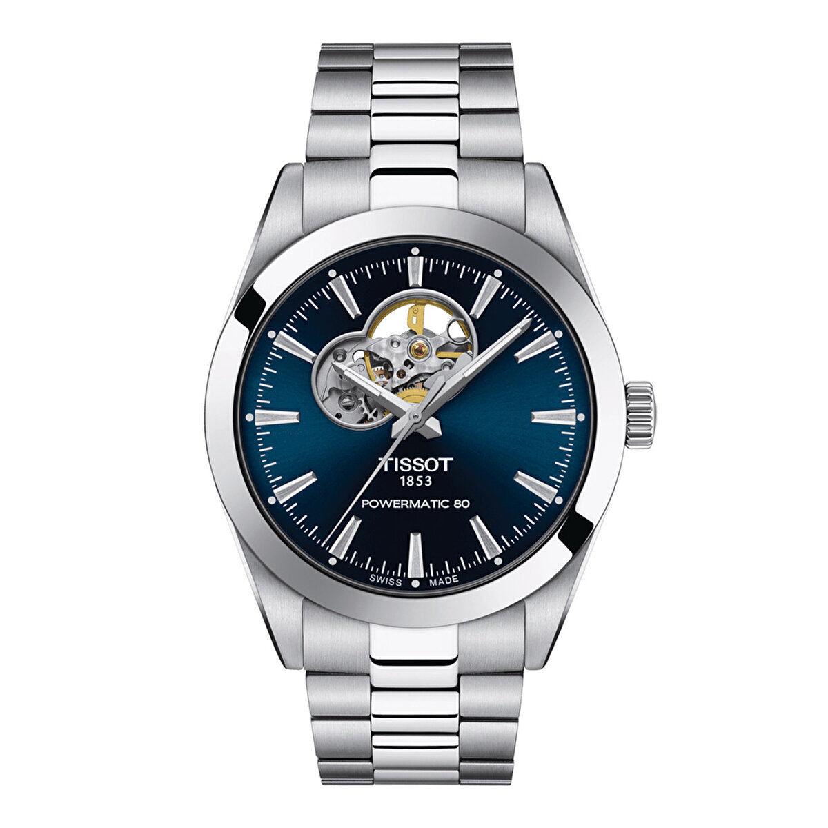 Tissot Gentleman Powermatic 80 Open Heart T1274071104101 Erkek Kol Saati