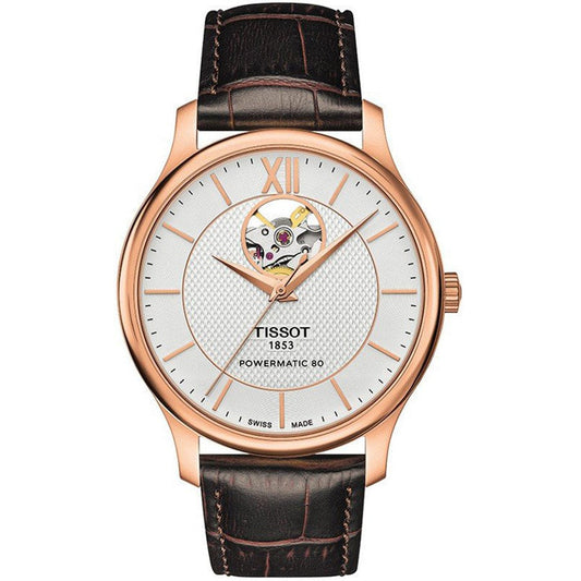 Tissot Tradition Powermatic 80 Open Heart  Erkek Kol Saati T063.907.36.038.00